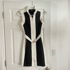 Black and White Business Dress